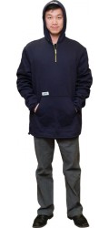 F3.4712 FR Modacrylic Cotton Jogging Fleece Hooded Half Zippered Pullover