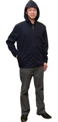 F3.4722 FR Modacrylic Cotton Jogging Fleece Hooded Full Zippered Jacket