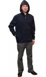 F3.4722 FR Modacrylic Cotton Jogging Fleece Hooded Full Zippered Jacket