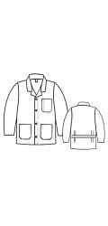 G6.8106 65/35 Poly/Cotton Hip Length Lab Jacket