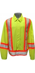 GJ.2326 100% Polyester High Visibility Highway Traffic Jacket
