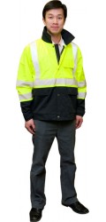 GJ.2352H High Visibility Waterproof Coated Highway Jacket