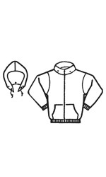 GK.888 Fire Resistant 80/20 Cotton/Poly One-sided Fleece Full Zipper Jacket