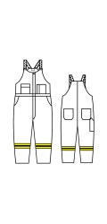 GT.705A Kermel Unlined Bib Overall