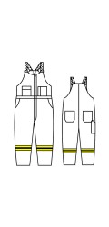 GT.709A Nomex IIIA Unlined Bib Overall