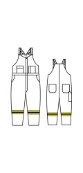 GT.719A Nomex IIIA Vapro-Lite Unlined Bib Overall