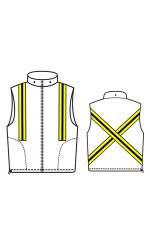 GT.9009 Nomex Fleece Full Zippered Vest