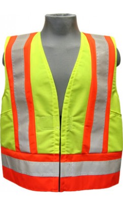 GV.2266 100% Polyester High Visibility Highway Traffic Safety Vest